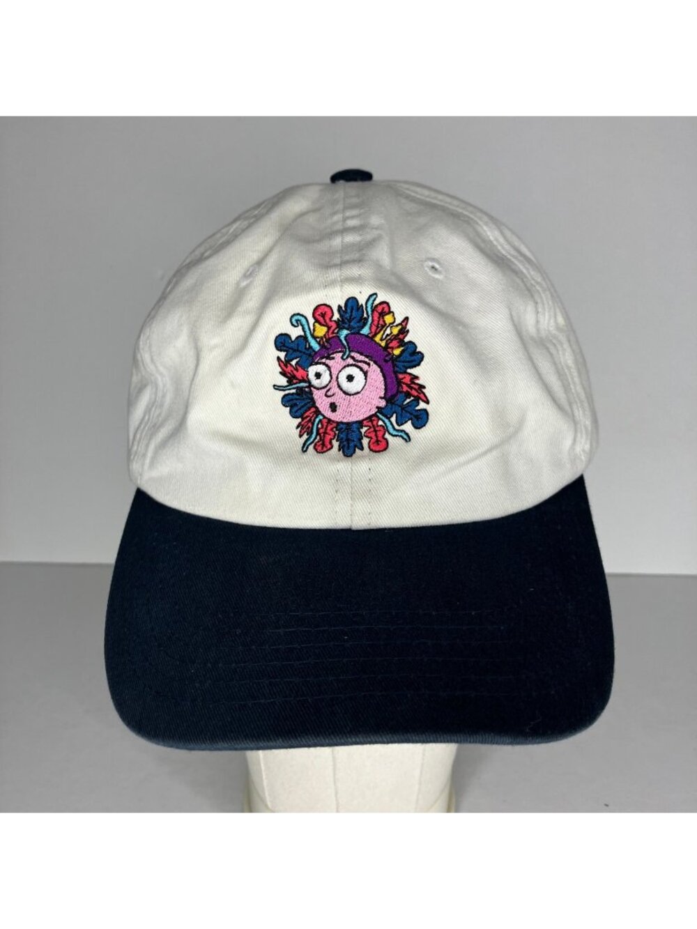 Primitive Hat Rick and Morty Men's Adjustable White Navy Blue